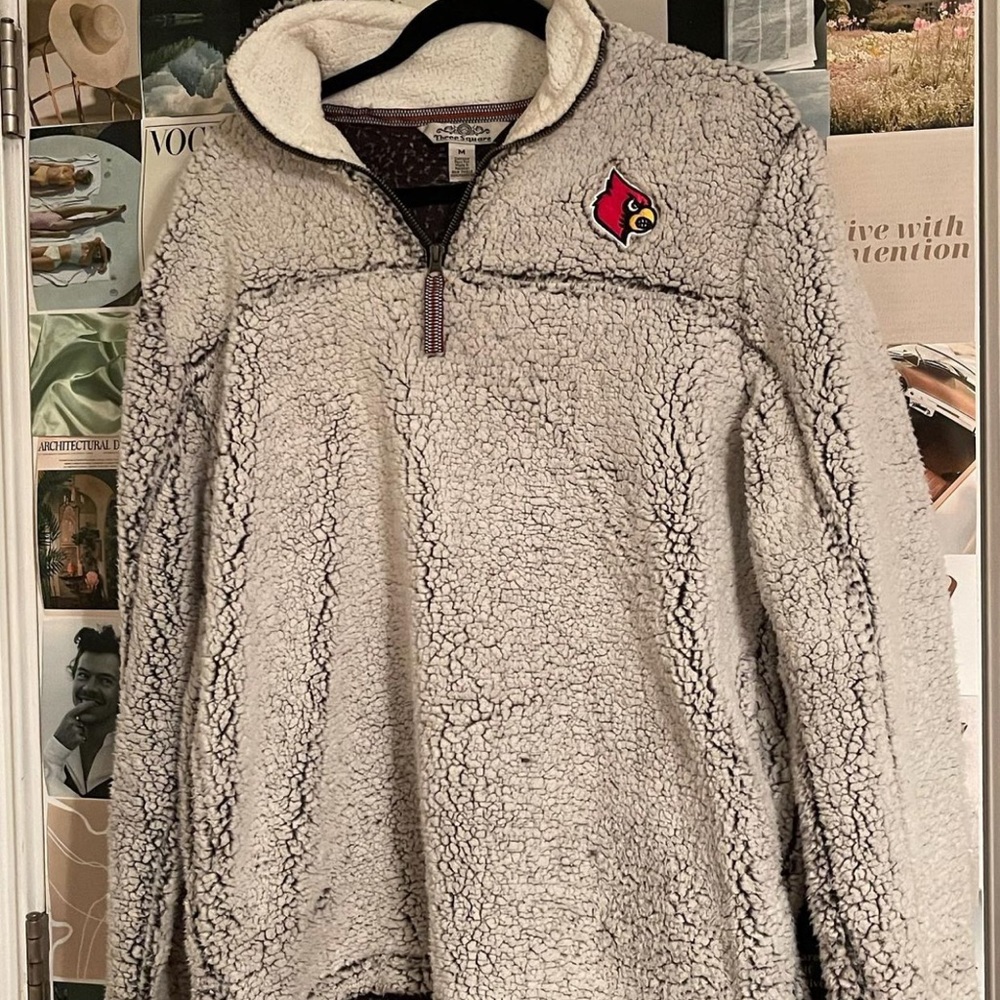 Women’s Louisville Cardinals Sherpa Half Zip